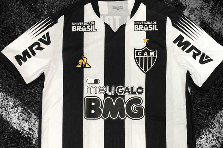 Patrocinador do Atlético inicia desafio para mudar logo na camisa para preto e branco
