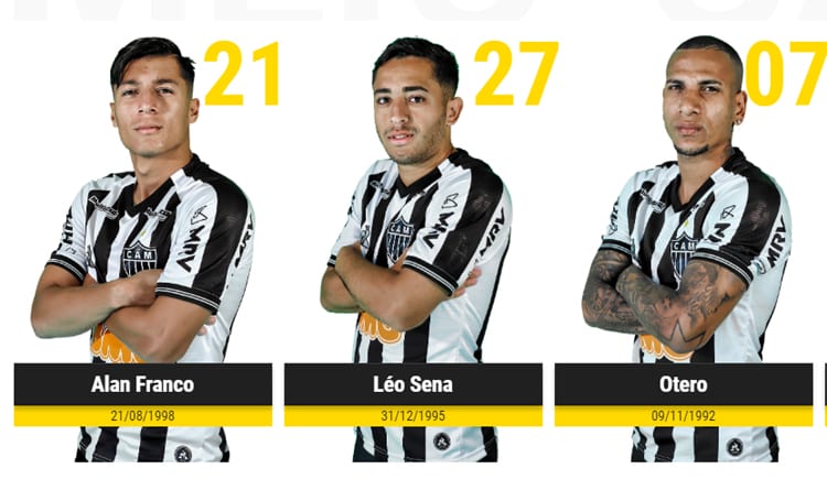 Atlético define números de camisas de reforços; veja a lista do elenco