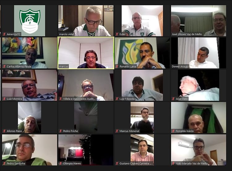 Em reunião virtual, Conselho Deliberativo aprova balanço do América de 2019