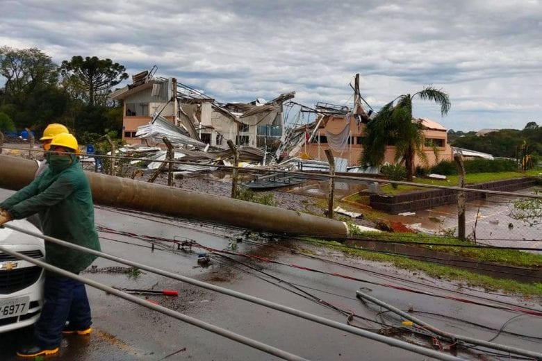 “Ciclone bomba”: Cocaiense que mora em Santa Catarina relata prejuízos causados pelo fenômeno