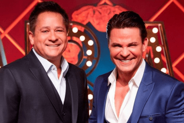 Leonardo e Eduardo Costa aparecem juntos no show Cabaré