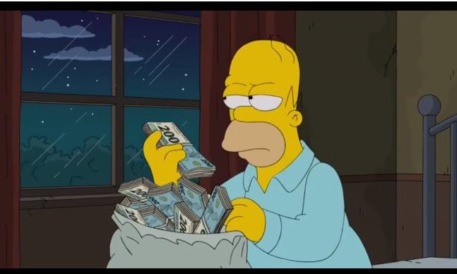 Há seis anos, Simpsons “previu” nota de R$ 200 no Brasil
