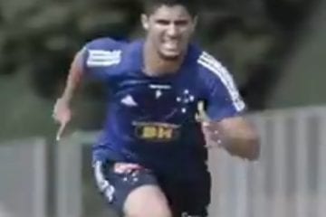 Daniel Guedes mostra rotina de treinos no Cruzeiro e relembra belo gol de falta contra o Atlético