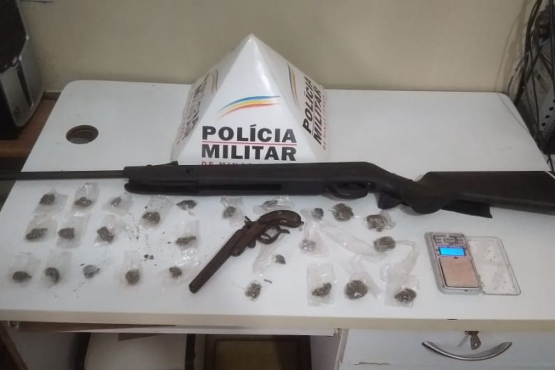 PM apreende drogas e armas durante operação no povoado de Mendonça