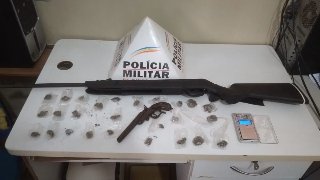 PM apreende drogas e armas durante operação no povoado de Mendonça