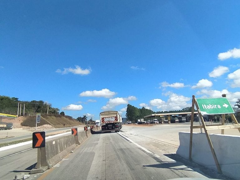 Atenção: trevo da BR-381 em Itabira tem várias mudanças