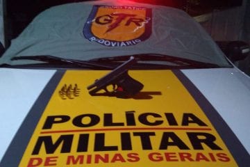 Polícia Rodoviária apreende pistola Glock durante operação na MG-129