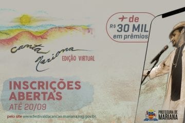 Inscrições para “Canta Mariana – Festival da Canção” estão abertas