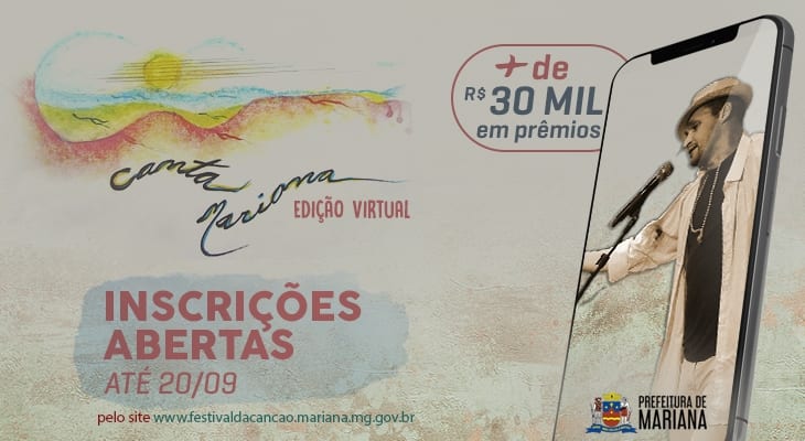 Inscrições para “Canta Mariana – Festival da Canção” estão abertas