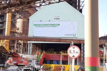 Reativação de forno da Usiminas ajudará na retomada econômica