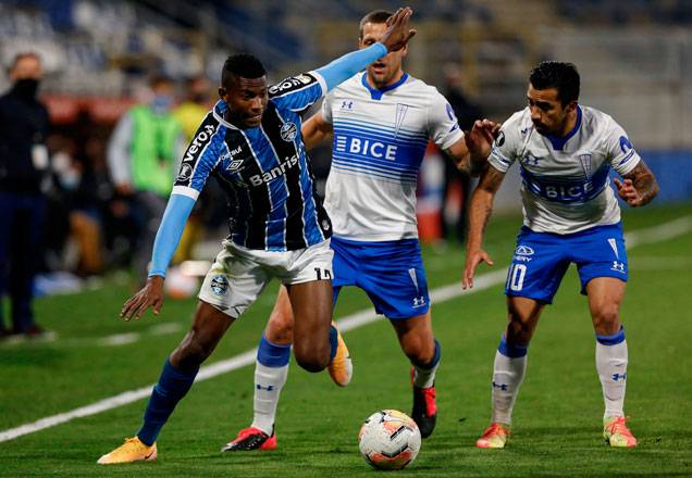 SBT/Alterosa: gols de Universidad Católica 2 x 0 Grêmio pela Copa Libertadores