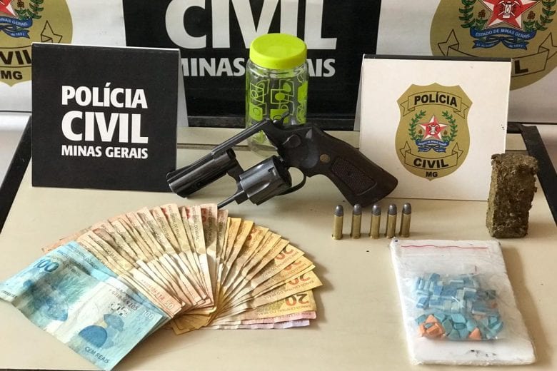 Polícia Civil prende suspeito de tráfico de drogas em Itabira