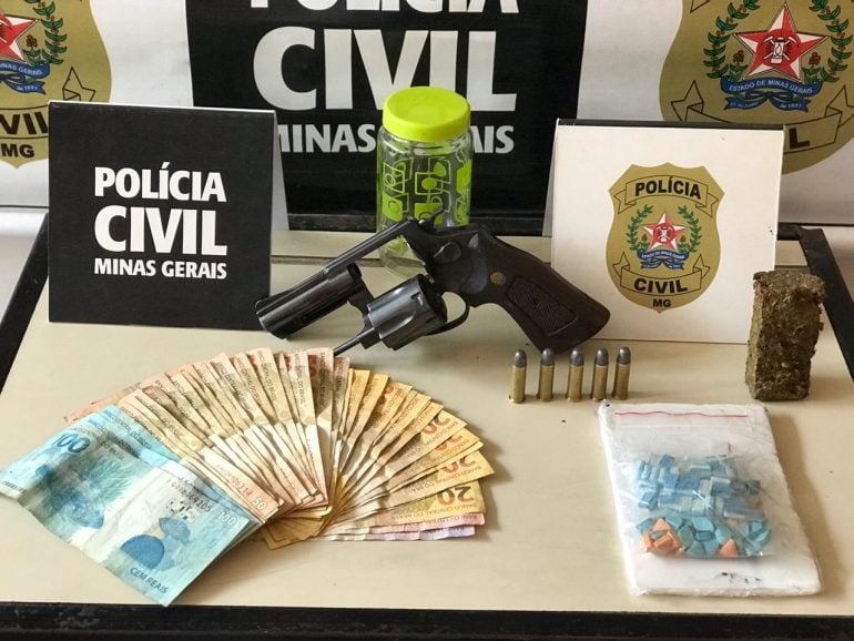 Polícia Civil prende suspeito de tráfico de drogas em Itabira