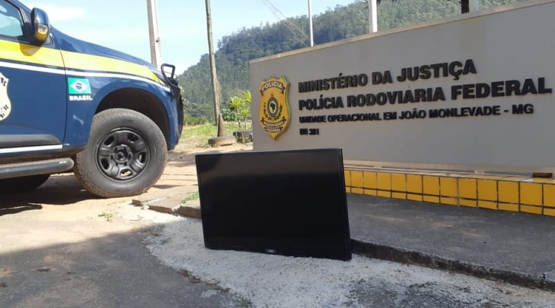 Homem rouba TV e é preso pela PRF em Monlevade