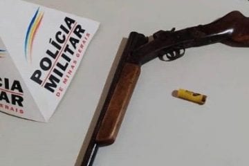 Homem é preso com espingarda ilegal no Serro 