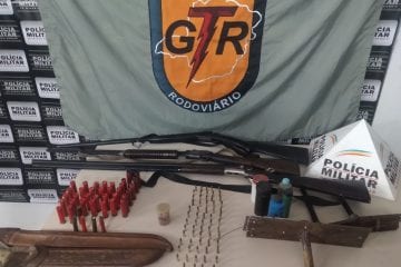 Polícia apreende armas e detém caçador durante operação na estrada do “Forninho”