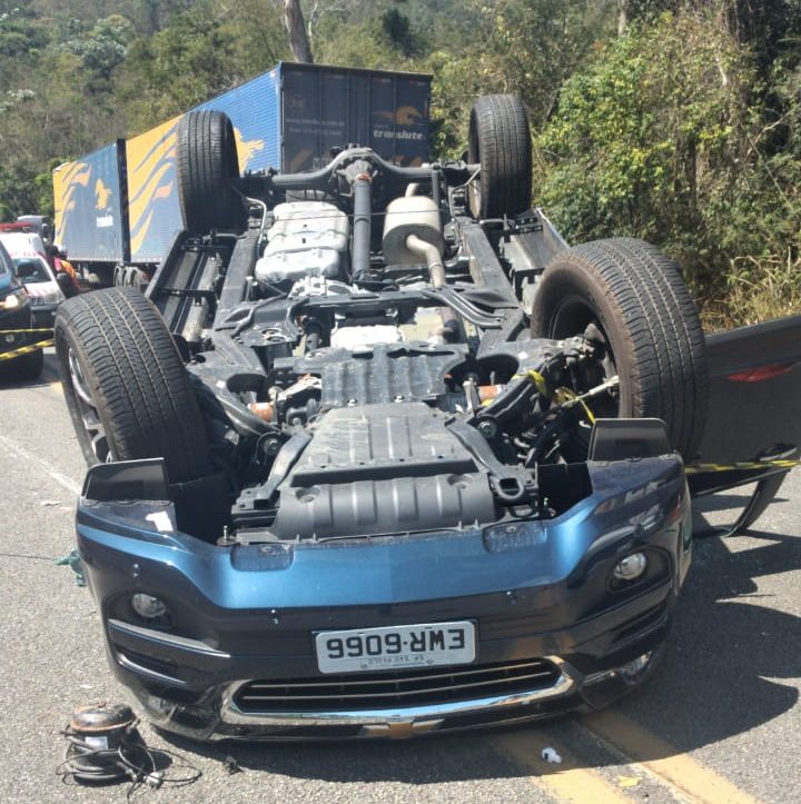 Criança morre em capotamento na BR-381 em Bela Vista de Minas