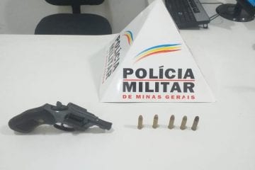 Polícia apreende revólver após adolescente ameaçar mulher em Itabira