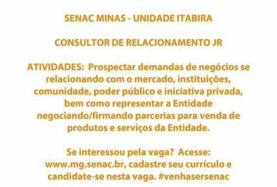  consultor de relacionamento Jr. 