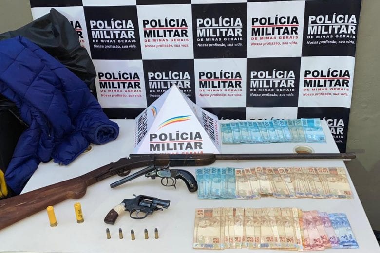 PM apreende quadrilha que praticou roubo à mão armada em Ponte Nova