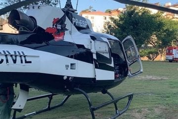 Criança picada por escorpião é transferida de helicóptero para BH