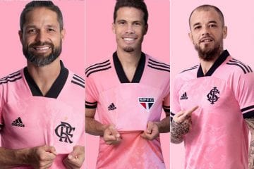 Clubes lançam uniforme em campanha do Outubro Rosa, mês de conscientização sobre câncer de mama