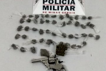 PM apreende adolescente armado transportando droga no Fênix