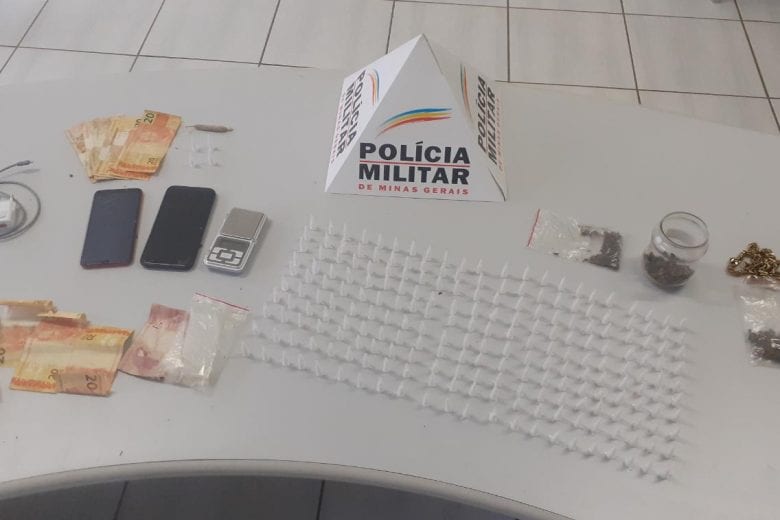 Polícia apreende grande quantidade de drogas e prende suspeito em Itabira