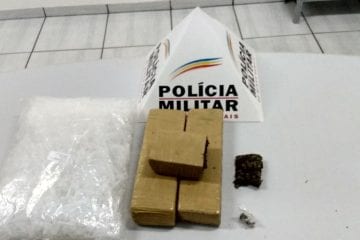 Operação contra o tráfico apreende maconha no Santa Marta