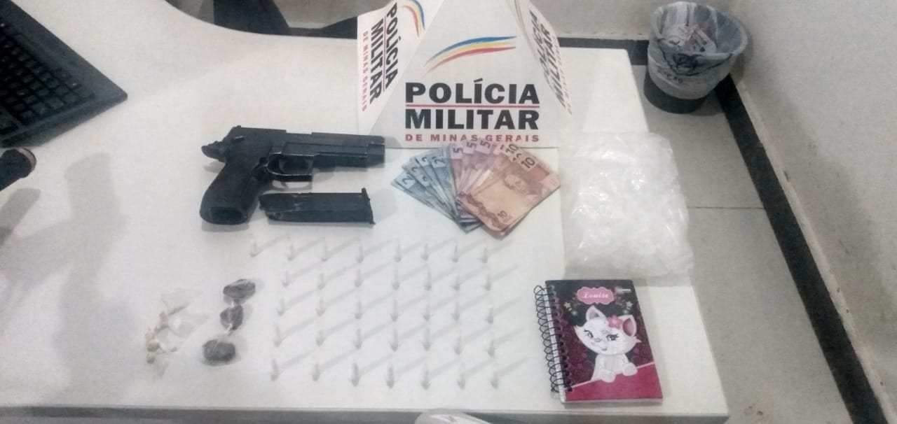 Policiais militares prendem homem com drogas em Itabira