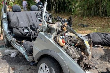 Motorista morre ao bater de frente com caminhão na BR-267