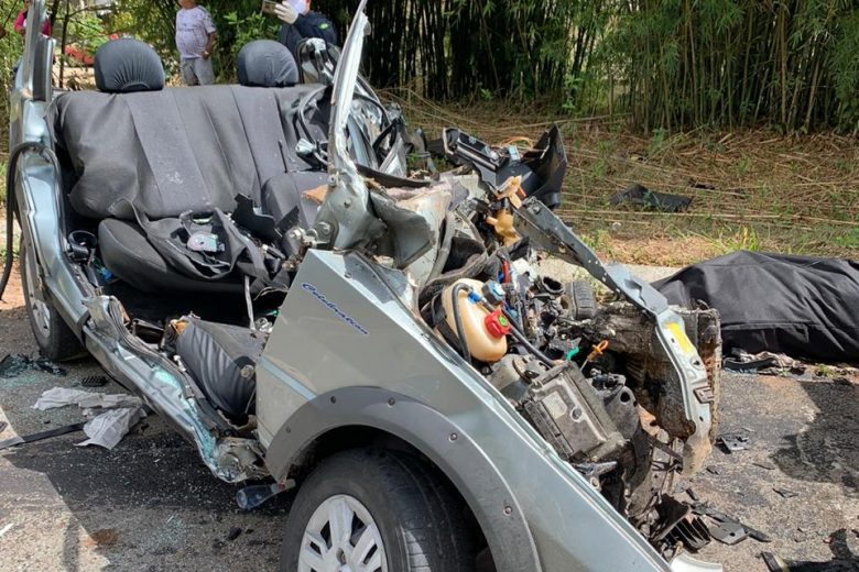 Motorista morre ao bater de frente com caminhão na BR-267