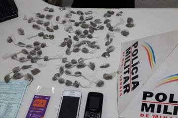 PM apreende drogas e motocicleta em Barão de Cocais