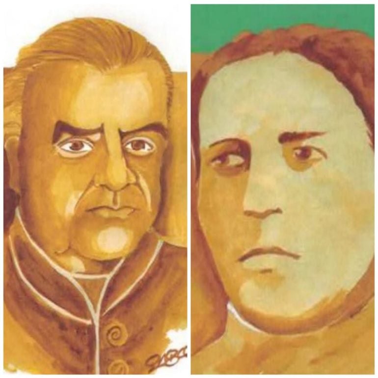 Personagens itabiranos: Major Lage e Maricas Magalhães