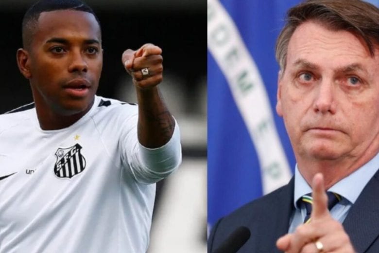 Robinho se compara a Bolsonaro e revela ter recebido apoio de Neymar