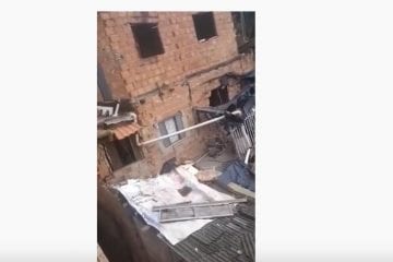Casa desaba e atinge outras três em Belo Horizonte