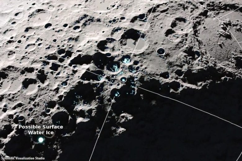 Pesquisadores detectam molécula de água na Lua