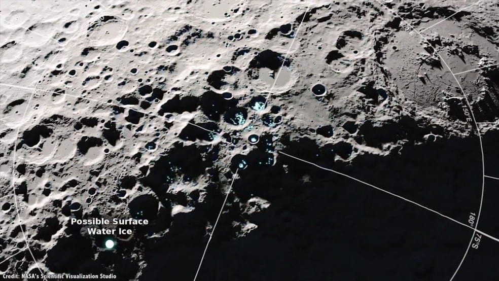 Pesquisadores detectam molécula de água na Lua