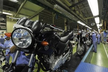 Produção de motocicletas cai 13,2% em 2020