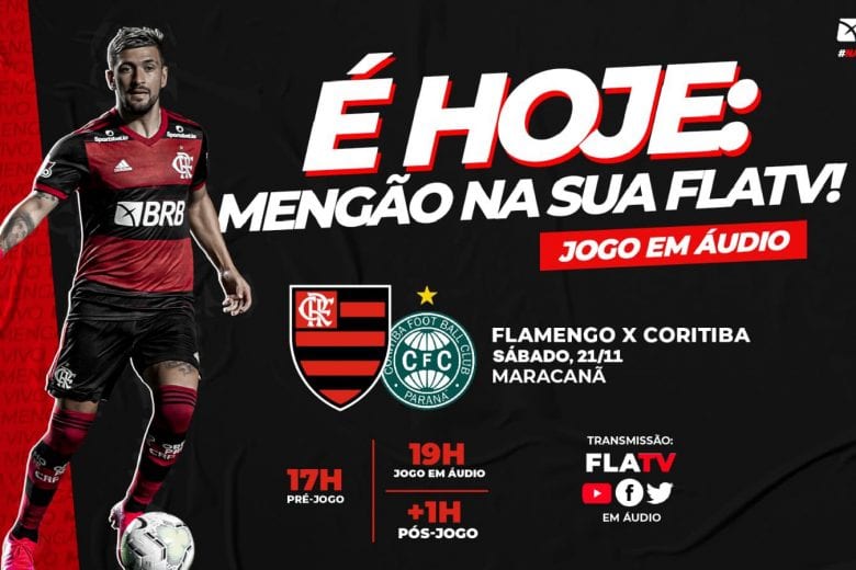 Flamengo x Coritiba pelo Brasileirão! Saiba onde assistir ao vivo