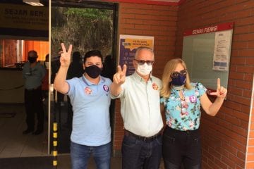 Em João Monlevade, Laércio Ribeiro comparece às urnas para votação