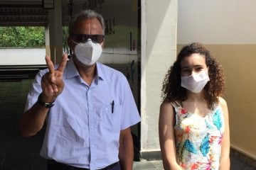 Candidato à prefeitura de Monlevade, Delci Couto vota nesta manhã