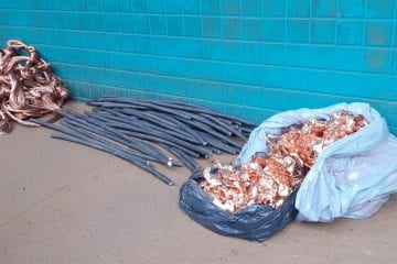 Vigilantes interceptam caminhonete com cobres saindo da Mina Conceição
