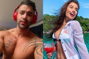 Suposta namorada de Gusttavo Lima é vista em jatinho e explodem rumores de caso com o sertanejo