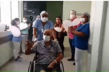 Depois de 41 dias internado com Covid-19, Dário, viúvo de Dona Dudu, deixa o HNSD