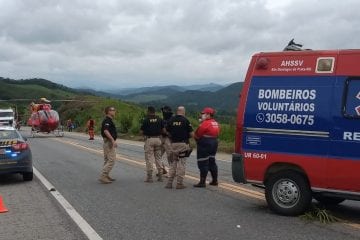 Motociclista é socorrido com fratura após acidente na BR-262