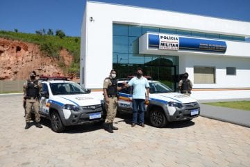 Polícia Militar de São Gonçalo do Rio Abaixo recebe duas viaturas novas