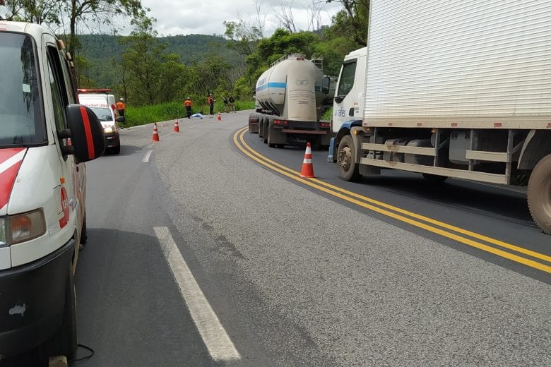 Motociclista morre em acidente na BR-381 em João Monlevade
