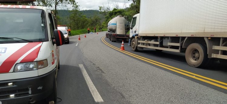 Motociclista morre em acidente na BR-381 em João Monlevade