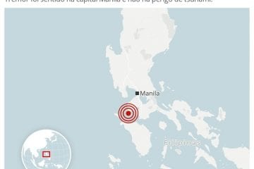 Tremor de magnitude 6,3 é registrado no Sul das Filipinas